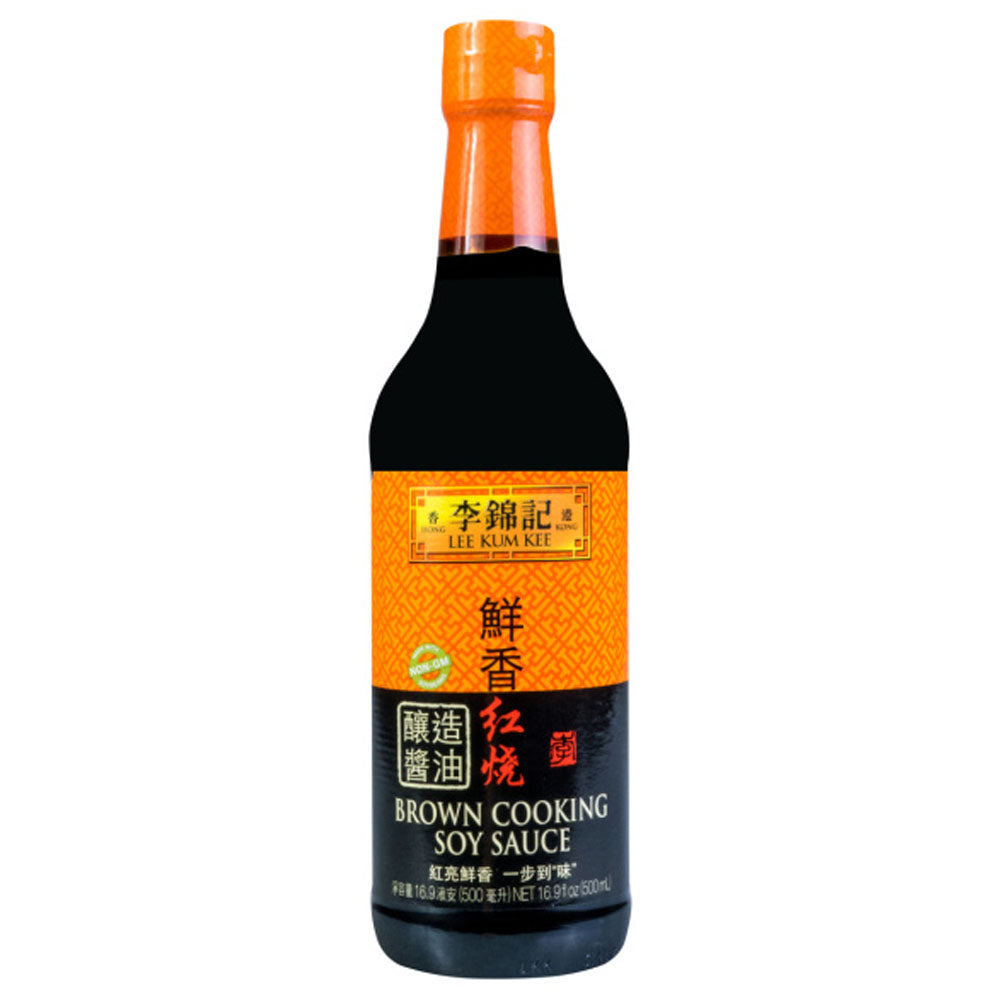 LEE KUM KEE Brown Cooking Soy Sauce, 16.9 Fl Oz Bridora