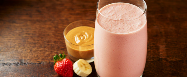 Strawberry Soy Milk Smoothie